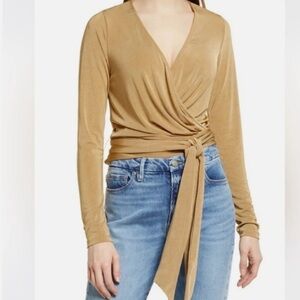 Good American Wrap Top NWT